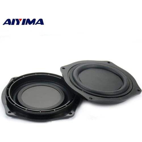 AIYIMA 2Pcs 4Inch Audio Speakers DIY Bass Speaker Vibrating Membrane Passive Bass Woofer Diaphragm Plate