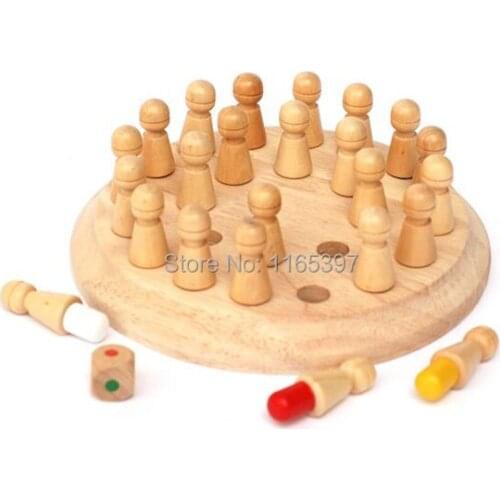 Free ship 1 Set Kids children Wooden Memory Match Stick Chess Game Educational mind finger practice interactive game toys gifts
