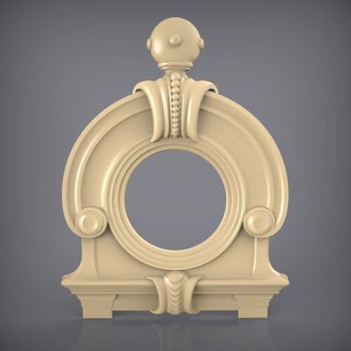 Clock Decor Frame 3d STL Model for CNC Router 3D Printer Artcam Aspire Bas Relief
