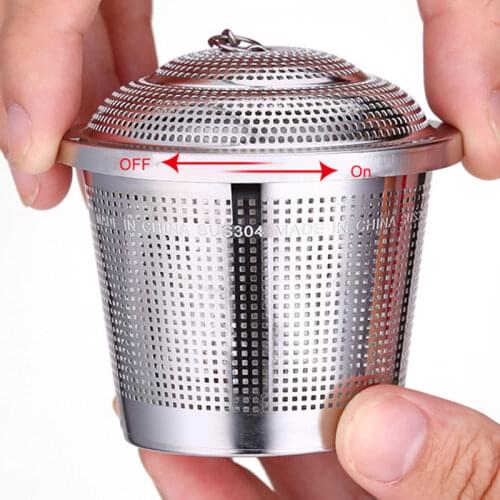 Stainless Steel Tea Maker Filter Silver Large Medium Small Size Tea Infusers 304 Stainless Steel Filter Modulation Device