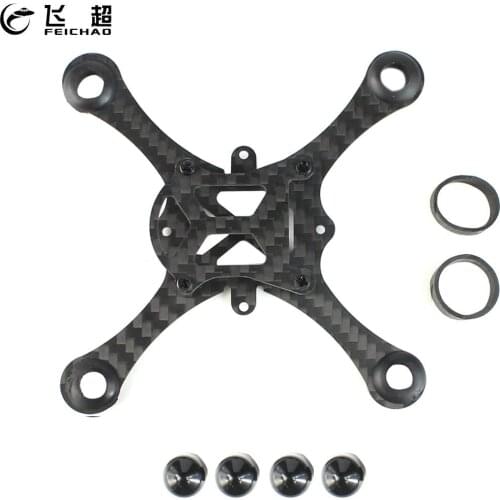 FEICHAO 100mm Mini Carbon Fiber Frame kit with 1.5mm Base Plate support 50-65MM Propeller for DIY FPV Racing Drone RC Quadcopter
