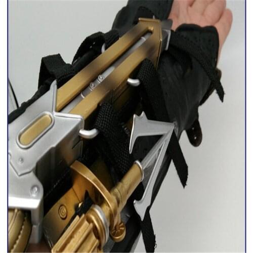 Cosplay Game Novel Assassins Creed 6 Syndicate Weapon Prop 1:1 Wrist Sleeve Matching Sleeve Arrow Can Eject Prop Model