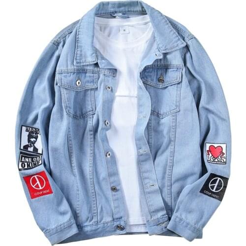 Men Jacket Coat Trendy Brand New Denim Jackets Men Top Quality Fashion Mens Jean Bomber Jacket Cotton Outwear Male Cowboy HipHop