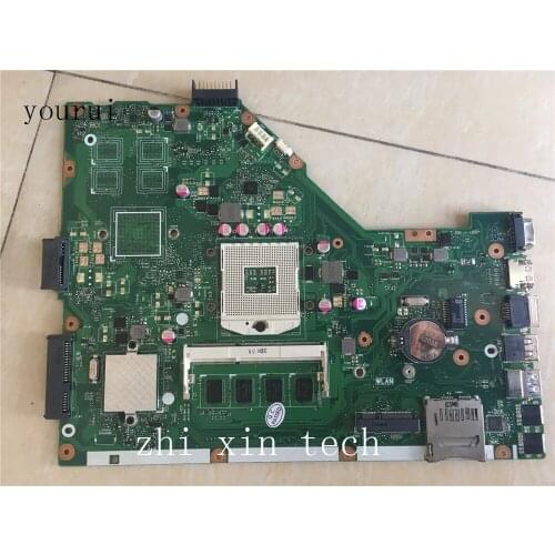 Yourui For ASUS X55V X55VD Laptop motherboard REV 2.2 DDR3 with 2GB RAM memory Test ok 100% original