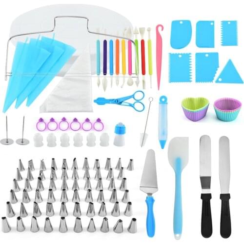 78/110 Pcs/set Nozzle set Cake Turntable Cake Decorating Tools Kit Rotary Table Baking Piping Bag Baking Supplies Sets