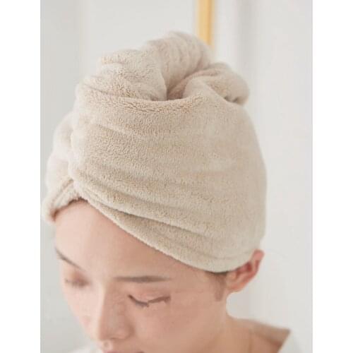 Microfiber Bath Towel Hair Dry Quick Drying Lady Bath towel soft shower cap hat for lady man Turban Head Wrap Bathing Tools