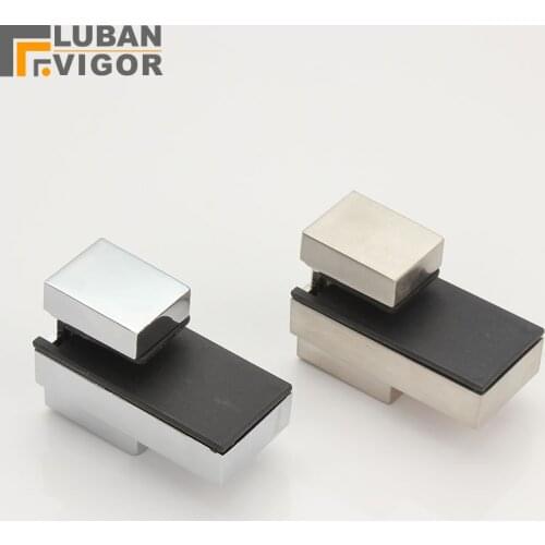 High load adjustable glass/wood shelf support clip/clamp,Brushed or mirror surface ,thickness: 3-16MM Glass Hardware