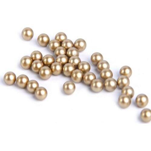 Loose 3mm-12mm Matte Gold Color No Holes Pearl DIY Plastic Imitation Pearl Bead for Garment Hand Craft Art Decoration