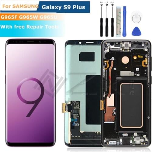 Assembly Burn-Shadow Frame For SAMSUNG Galaxy S9 Plus LCD Touch Display G965u Screen Replacement G965f G965w With Repair Tools