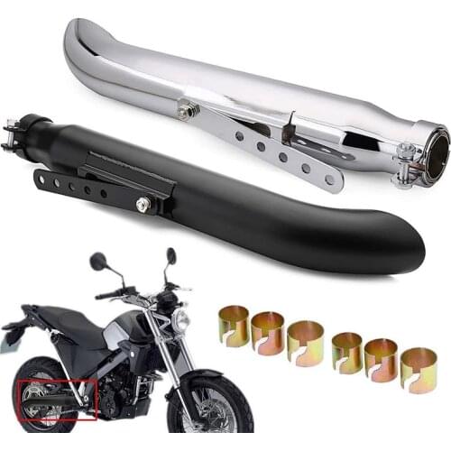 Universal Retro Vintage Electroplating Motorcycle Exhaust Pipe Muffler for Harley cg125 sr400 cb500 vt500