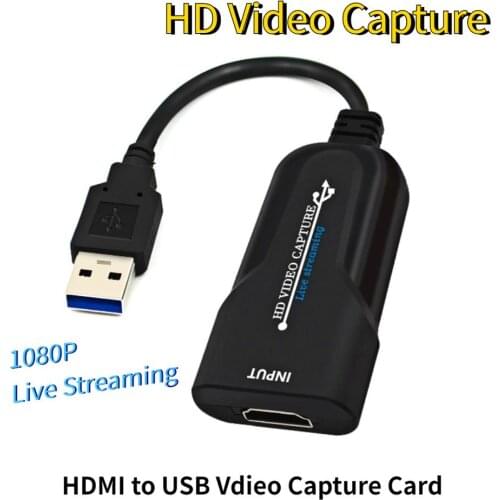 USB HDMI Video Capture Card HD to USB2.0 Audio Video Grabber Recorder Game Live Streaming DVR TV DVD TV For Win7/8/10/XP/Vista