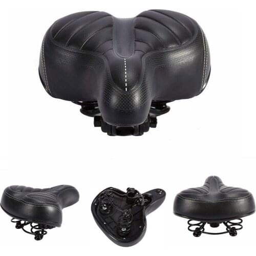 Comfortable Wide Large Bum Bicycle Gel Cruiser Extra Of Type Bicycle Saddle For Any Seat Sporty Suitable Pad Soft