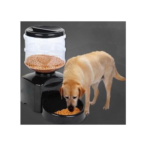LCD Digital Automatic Pet Dog Cat Feeder Recorder Bowl Meal Dispenser