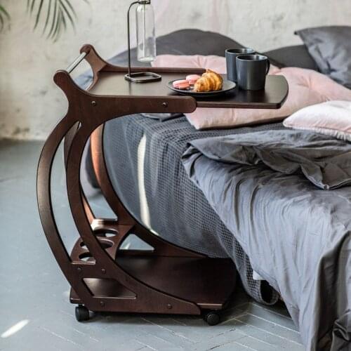 Coffee table, Side table wine on wheels,multifunctional furniture 42.6x71.5x72 cm