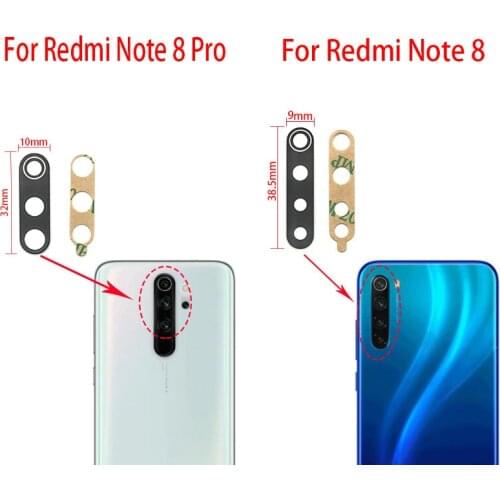 2pcs/lot New Back Rear Camera glass lens replacement for Xiaomi Redmi Note 8 Redmi Note 8 Pro with Sticker