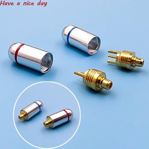 2pcs MMCX Connector MMCX Pin Plugs For Shure Gold Plated MMCX Connector