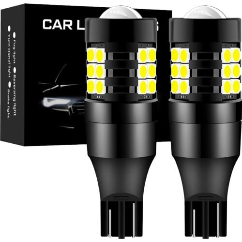 2x T15 W16W 921 912 WY16W 1500LM Mini 1156 P21W P21/5W 7440 7443 LED Bulbs Car Lights Car Brake Lights Auto Reverse Bulb R5W R10