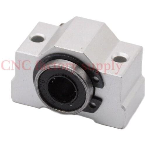 4pcs Free shipping SC10VUU SC10V SCV10UU SCV10 linear bearing block DIY linear slide bearing units CNC router
