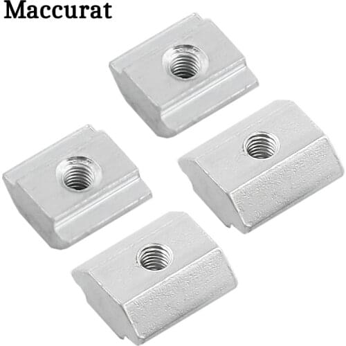 50pcs/lot T Sliding Nut Lock nuts Nuts M3 M4 M5 for 2020 Aluminum Profile Slot 6 Connector Aluminum Accessor 3D Printer Parts