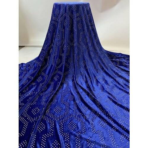 2020 African Velvet Lace Fabric High Quality Nigerian Net Lace Fabric With Stone French Velvet Lace Fabric for Wedding Dress