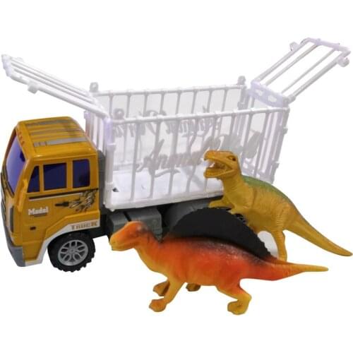 Children Inertial Excavator, Dump Truck, Dinosaur Animal Truck, Fire-fighting Ladder Truck Toy Model