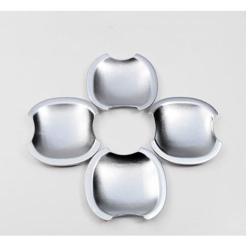 For Hyundai Santa Fe 2007 2008 2009 2010 2011 2012 SantaFe New ABS Chrome Door Handle Cover Cup Bowl trim Car Styling Overlay