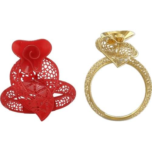 3D STL Model Resin Ring Jewelry design and 3D CAD Printing Service for Jeweler