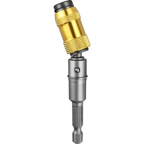 Magnetic Screw Drill Tip Adjustable Change Pivot Screwdriver Bit Holder with Locking Pivot and Quick Swivel Hex Bit Holder