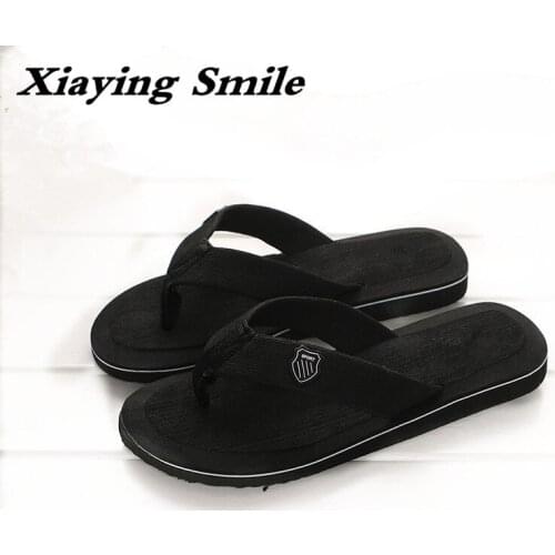 2019 Hot Sale Summer Classic Flip Flops Men Casual Flats Sandals Fashion Summer Beach Shoes Cheap Top Quality Non-slip Slippers