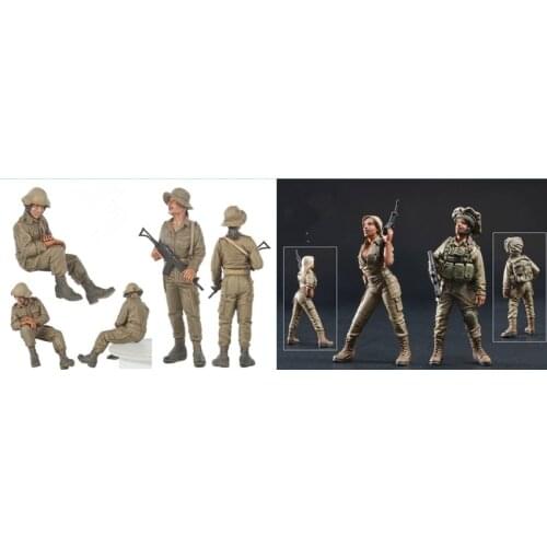 1:35 Resin Figure Model Kit Unassambled Unpainted X226(4 FIGURES)