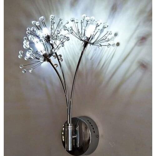 Wall lamp crystal wall lamp bedroom wall lamp living room wall lamp