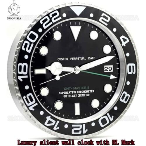 WALL CLOCK - GMT Master II RL09 Luxury Diamond Wall Clock Watch Shape Wall Clock With Silent Movement