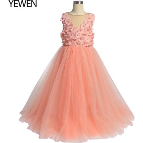 New Arrival Flower Girl Dresses First Communion Dresses for Girls Soft Tulle Princess Party Dress Photo shooting Dress