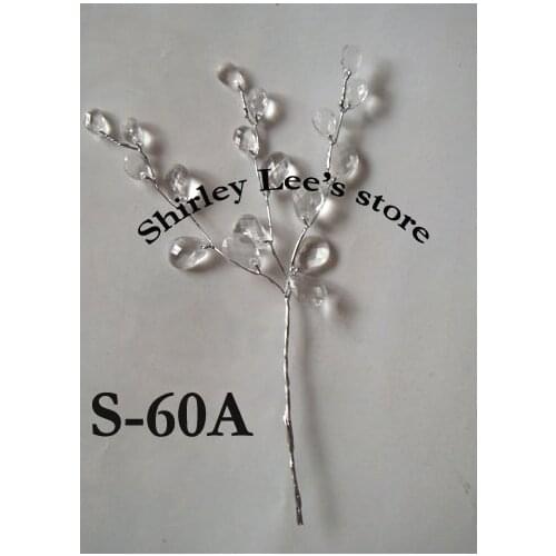 Wholesale--144 bunches elegant bombonieres wedding favor-TEARDROP JEWEL CRYSTAL pick (Free Shipping)