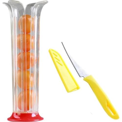 Cherry Cutter Small Tomato Cutter Adjustable Grape Cutter Fruit Divider Fruit Salad Making Pizza Fruit Dispenser Kitchen