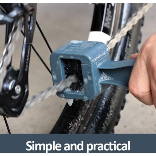 MTB Bicycle Chain Cleaning Brush Plastic Chain Gear Grunge Wheel Brush Portable Bike Motorcycle Cleaning Tool Rim Care Tire Clea
