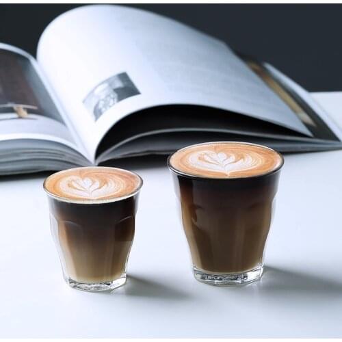 Square Expresso Cup Thickened Glass Jigger Ounce Cup 60ml Ounce Cup Graduated Measuring Cup Concentrated Cup Espresso Coffee Cup