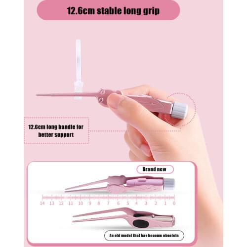 LED FlashLight Earpick Baby Ear Cleaner Endoscope Penlight Spoon Cleaning Ear Curette Light Spoon with Magnifier Ear Wax Removal