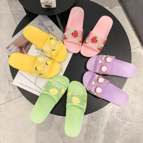 Women Summer Thickened Color Matching Indoor Slippers Couple Home Contrast Color Home Slippers Men Soft Bottom Plastic Slippers