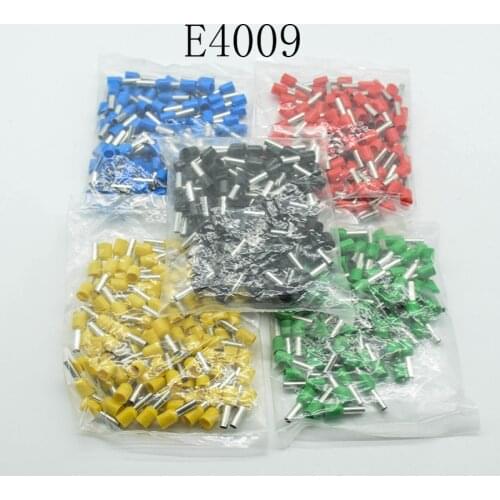 E4009 Tube insulating terminals 4MM2 Cable Wire Connector Insulated Insulating Crimp Terminal Connector 100PCS/Pack