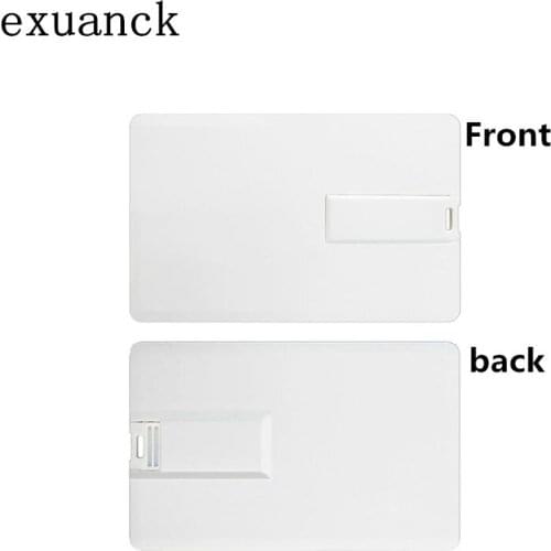 Exuanck Credit Card model USB Flash Drive 2.0 Memory Stick 4gb 8GB 16gb 32gb Custom logo print (over 10pcs free logo)