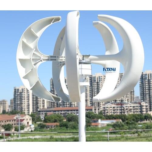 Windmil 100w 200W Vertical Axis Wind Turbine Generator VAWT 200W 12/24V Light and Portable Wind Generator Strong and Quiet