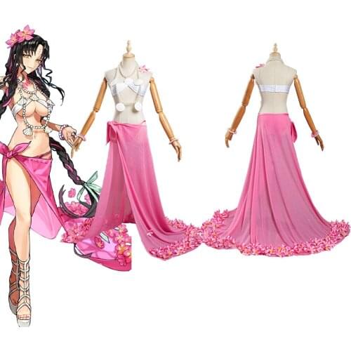 Anime Fate/Grand Order FGO Sesshouin Kiara Cosplay Costume women summer bikini Swimwear Outfits Halloween Carnival Suit dress