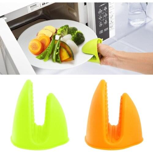 1Pc Baking BBQ Cook Tools Kitchen Non-slip Heat Resistant Oven Mitts Silicone Glove Grip Oven Pot Holder