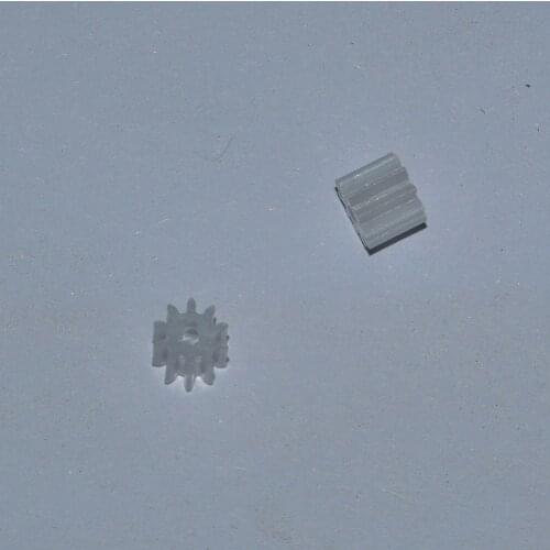10/100pcs 10T 0.5M 1.5 hole plastic gear motor spur gear/rc car robot ship diy toys parts/baby Toy 101.5A
