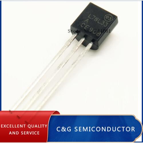 10pcs L78L33ACZ L78L33 78L33 TO92 Low- regulator transistor 3.3v