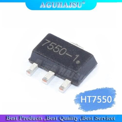 20pcs/lot HT7550 HT7550A-1 7550-1 SMD SOT89 low dropout voltage regulator circuit three-terminal regulator new