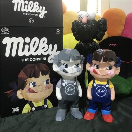 22cm 2pcs The Conveni X Medicom Toy Milk Fujiya Girl Three-dimensional Pvc Figures Collectable Decoration For Best Gifts