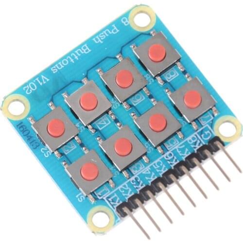 2x4 Keypad Matrix 8key Keyboard Module 8 Push Buttons V1.00 Key Board Matrix Button For Arduino AVR PIC 2*4 Module AVR PIC