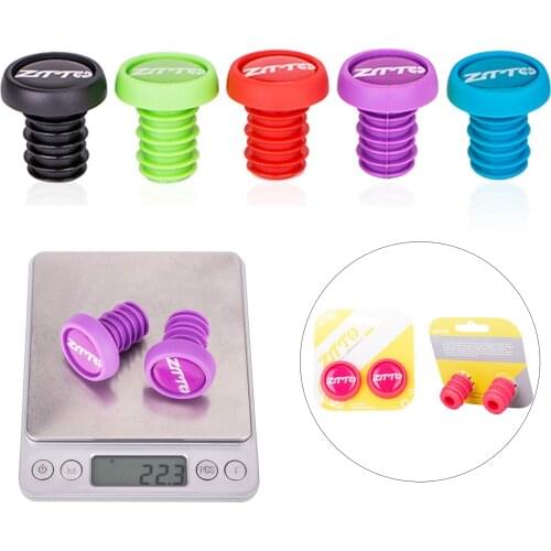 3.5cm 2Pcs Bike Lightweight Bar End Plugs Aluminum Road Bicycle Grip Anti-slip Firm Handlebar MTB Road Bike Bar End Plugs